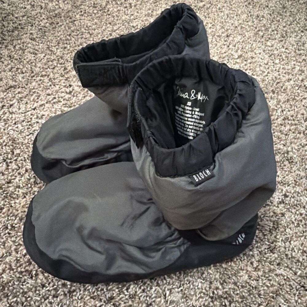 Bloch Irina & Max Warm Up Booties XS Black & Gray